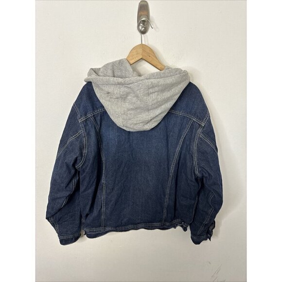 Vintage MWG Storm Rider Jean Denim Jacket Men XL Hooded Lined - Picture 5 of 8